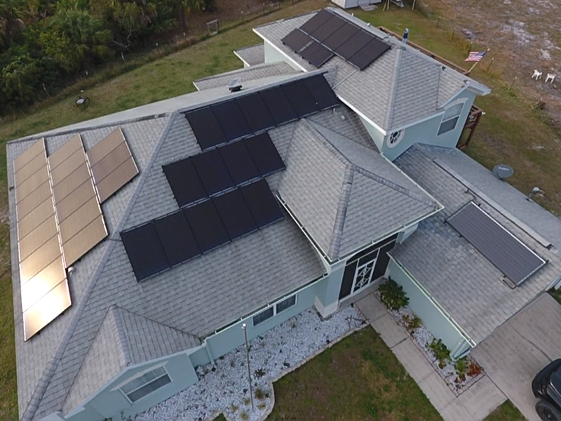 all american solar panels used to power a home in florida